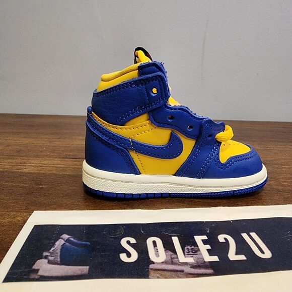 Nike Air Jordan 1 Retro High OG TD Reverse Laney Toddler Size 4C FD2598-700 - Picture 4 of 8